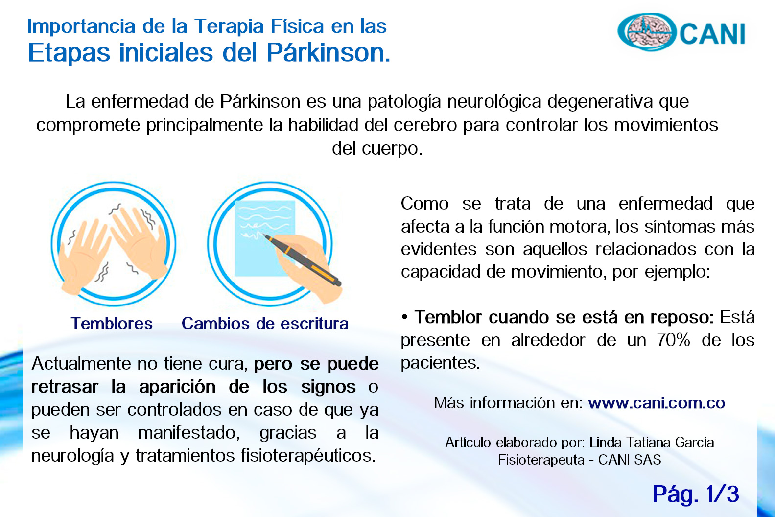 Importancia de la Terapia Física en la etapas iniciales del Párkinson