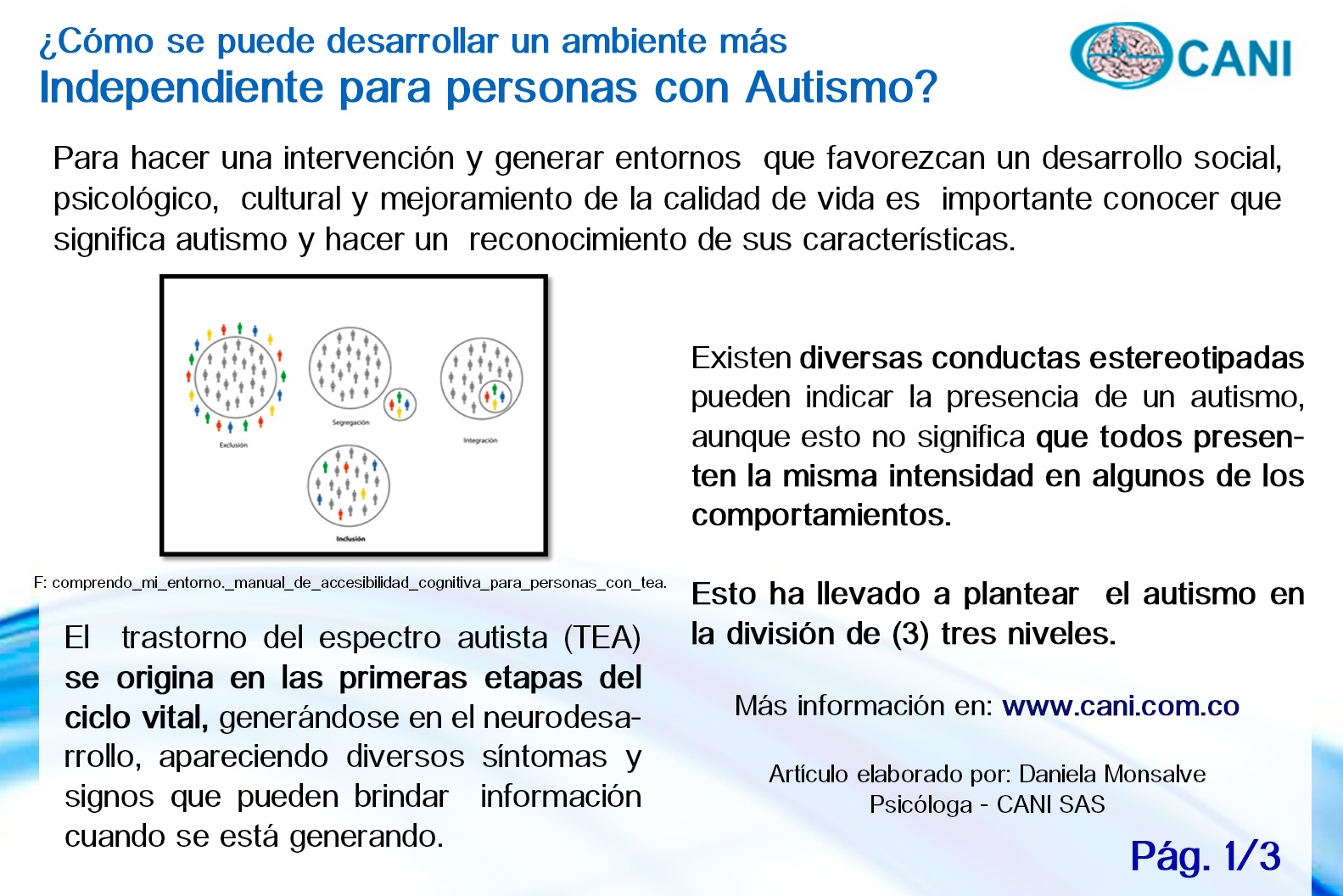 ¿Cómo se puede desarrollar un ambiente más independiente para personas con Autismo?