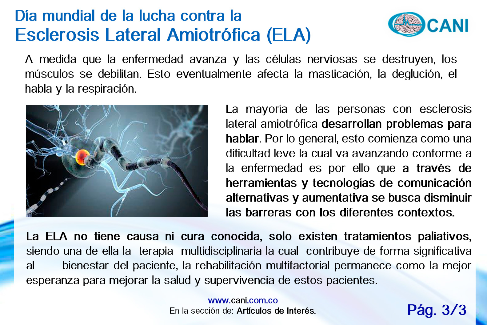 Día Mundial De La Esclerosis Lateral Amiotrófica Ela Centro De Atención Neurológico Integral