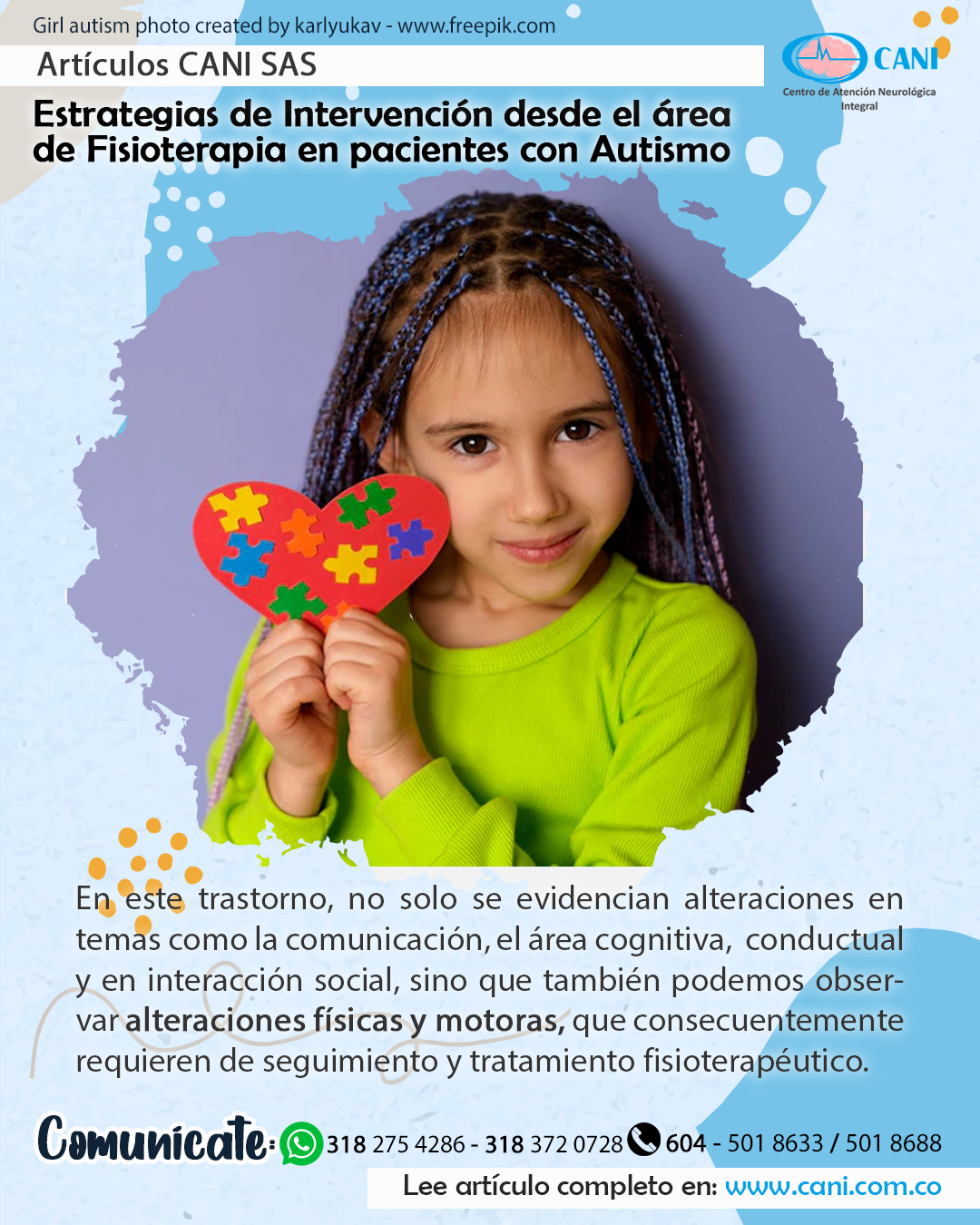 Estrategias de intervención desde fisioterapia en pacientes con autismo. Experiencia en CANI