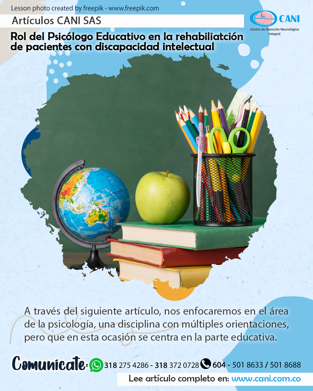 RoI del Psicólogo Educativo en pacientes con discapacidad intelectual